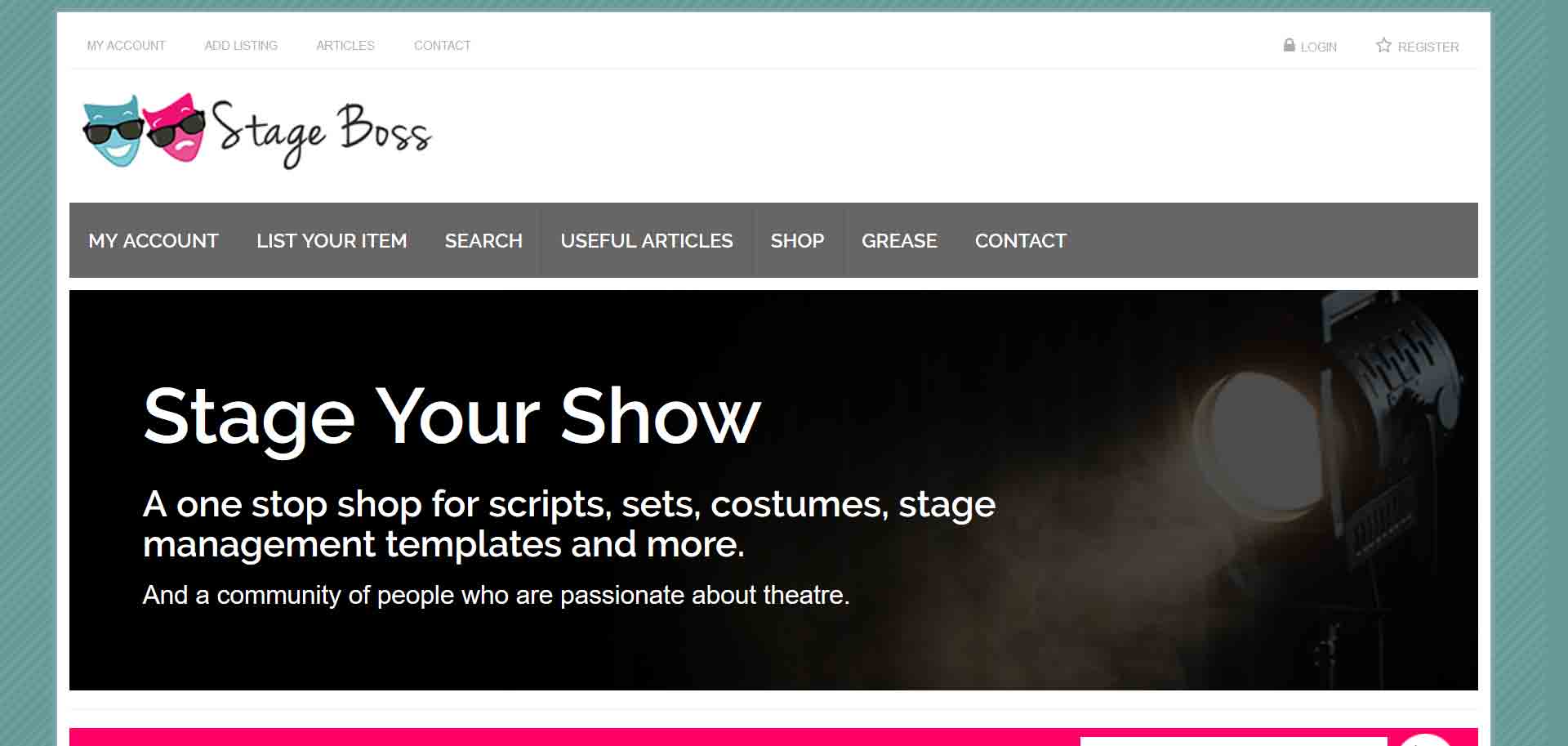 Stage show no drama